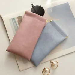 Glasses Bag Sunglasses MEN'S AND WOMEN'S Storage Set Elastic Plate Mouth Automatic Closing Glasses Storage Bag