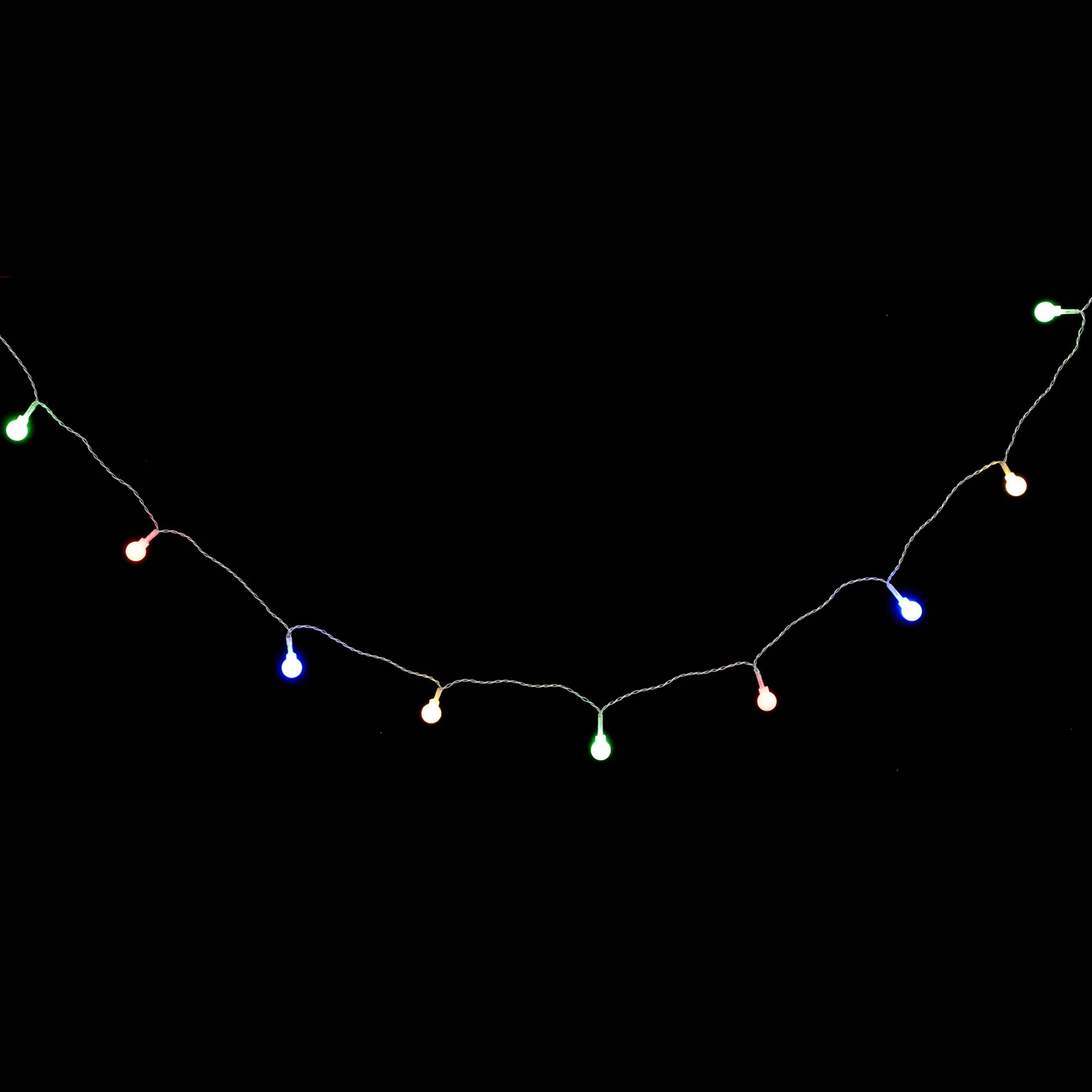 1 szt. Kolorowa lampka nocna LED 1,5M 10 diod LED Lampka dekoracyjna do sypialni, salonu, na imprezę, dekoracja świąteczna, lampki sznurkowe