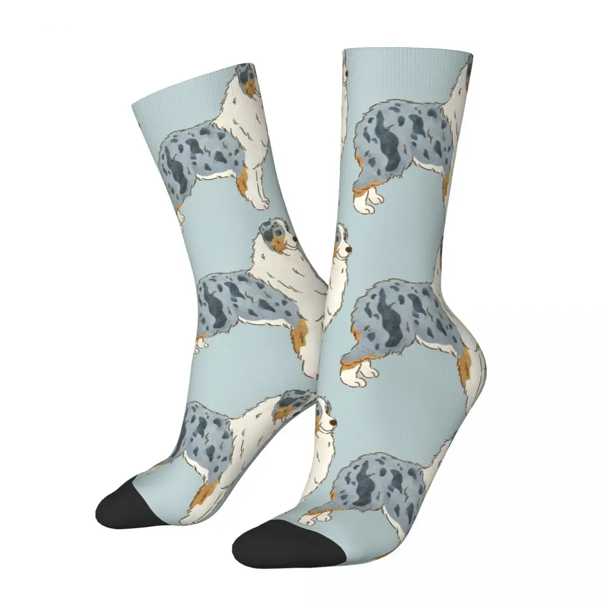 

Australian Shepherd Aussie Dog Socks Harajuku High Quality Stockings All Season Long Socks Accessories Unisex Birthday Present