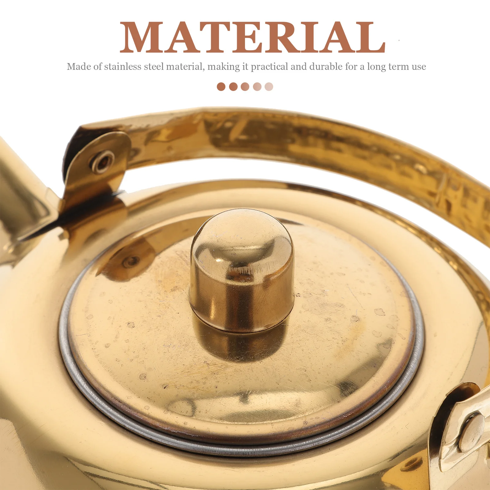 

Stainless Steel Bubble Tea Pot Golden 1.5L Insulated Kettle Thermal Tea Pot for Kitchen Restaurant Hotel