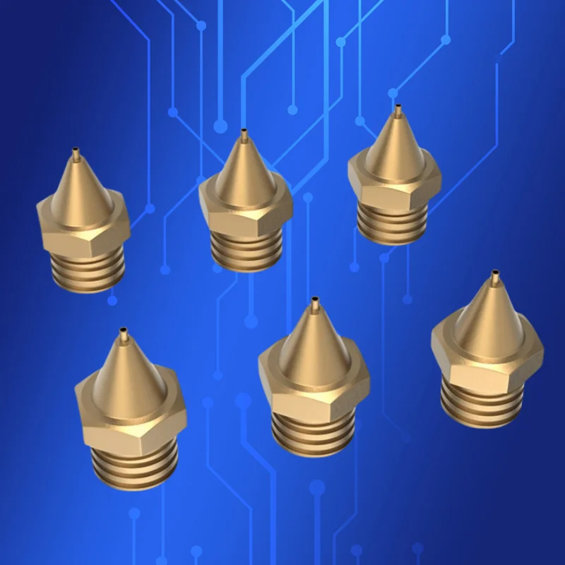 ‌Copper Thermal Control Nozzle | Heated Valve Tip for SMT/PCB Dispensing High-Temp Resistant Free Shipping‌
