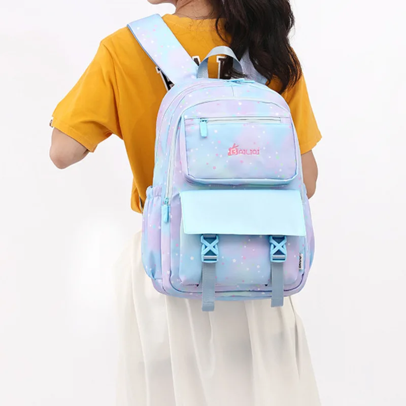 Children Primary School Schoolbag Girls Large Capacity Comfortable Lightweight Storage Stylish Backpack Middle School Backpack