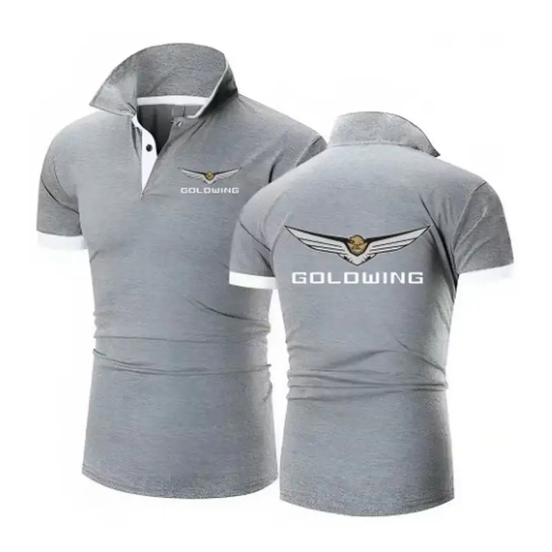 Goldwing Gl1500 GL1800 Japanisches Motorrad-Poloshirt für Herren, lässig, einfarbig, Sommermode, Marken-Poloshirts, M-5XL – Detail 4