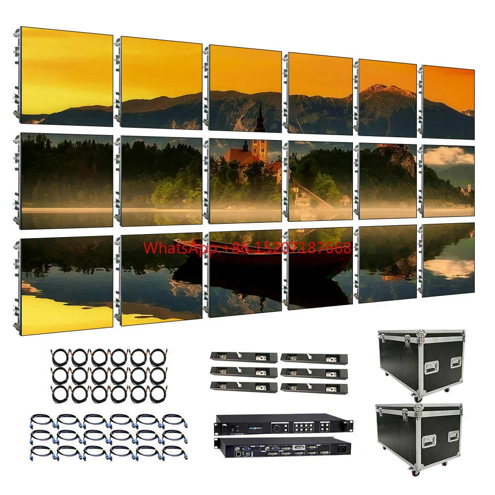 P4.8 P3.9 4.8mm 3.9mm 500x1000mm easy moving stage event movable outdoor rental LED display screen led wall led panel