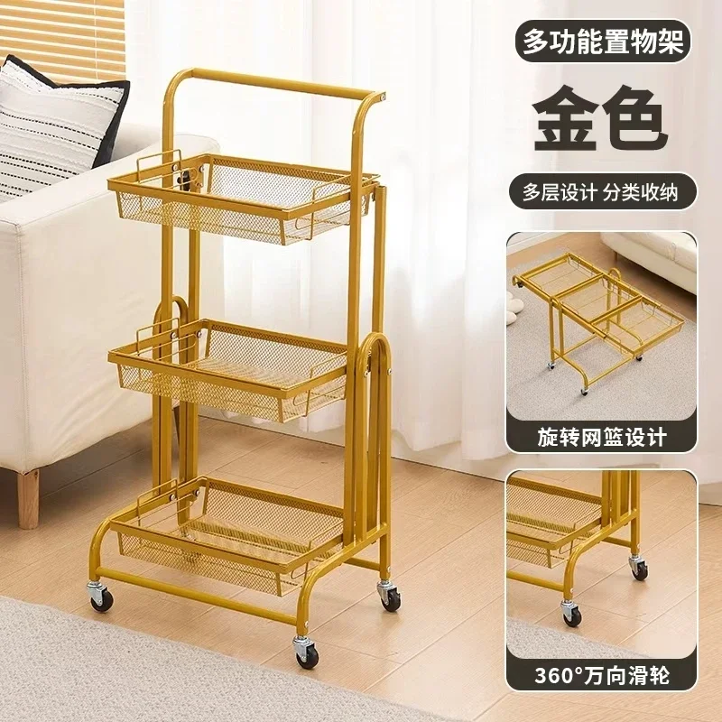 Kitchen storage rack, floor-standing snack storage, succulent flower rack, adjustable, can be set up parallel, outdoor pet cart