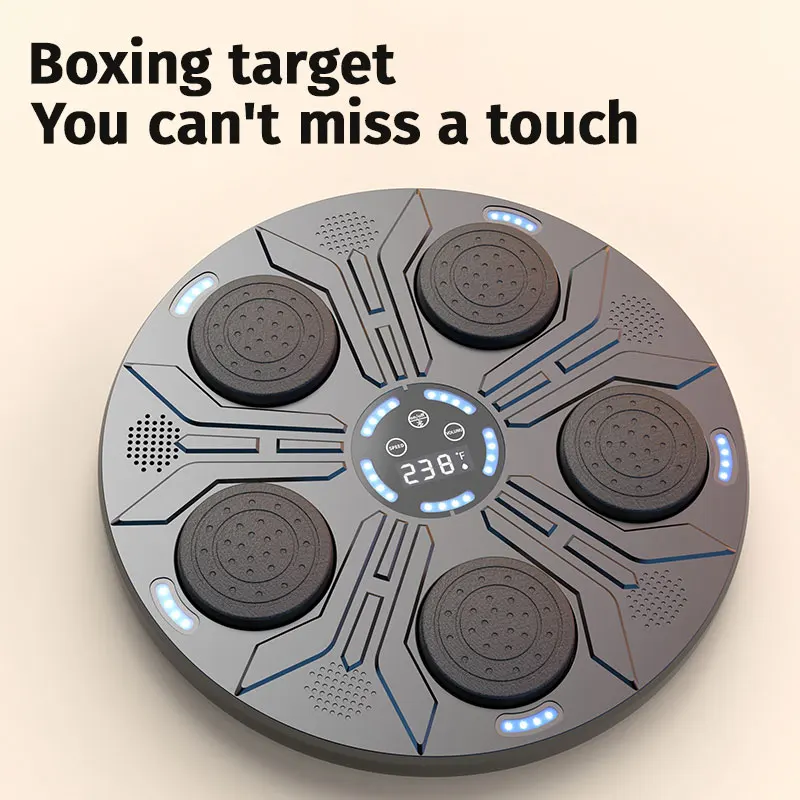 2026 New Music Boxing Machine Smart Wall Mounted Music Boxing Trainer Gym Home Electronic Boxing Target Punching Equipmentpromo