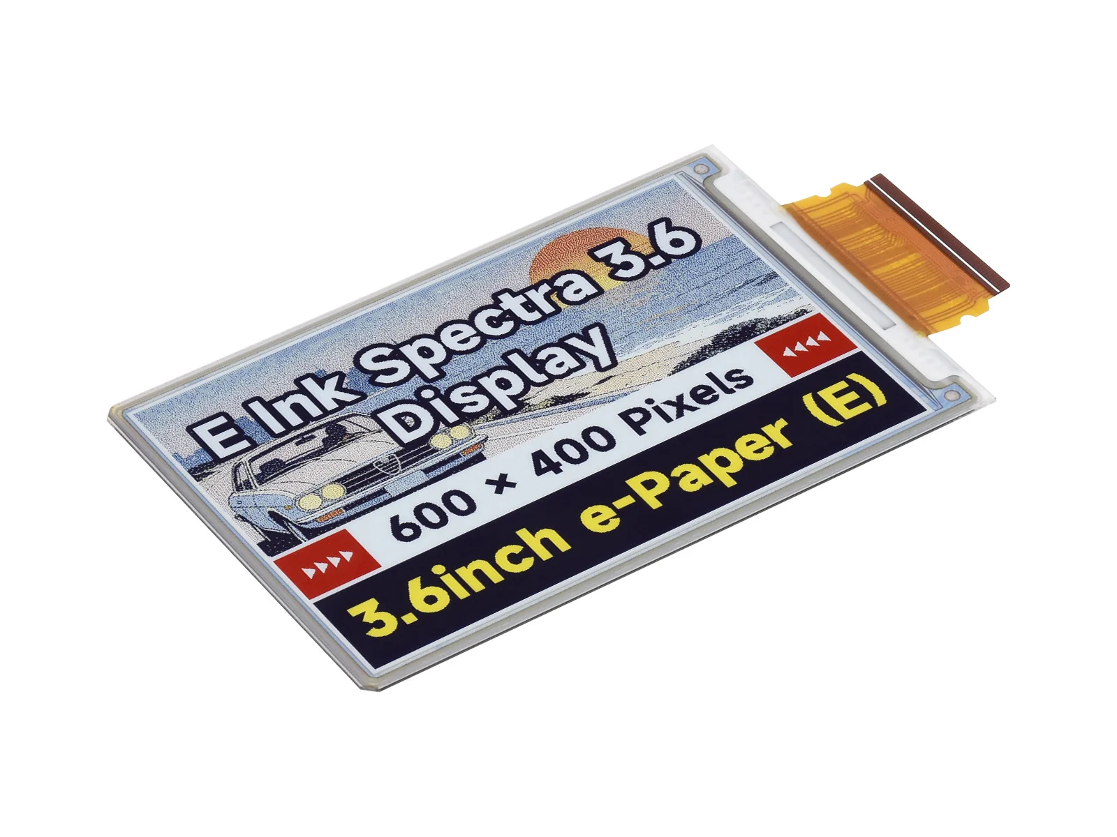 Picture 6: Waveshare 3.6inch E Ink Spectra 6 (E6) Full color E-Paper Display  for Raspberry Pi/Jetson Nano/Audio/ESP32, 600×400, SPI