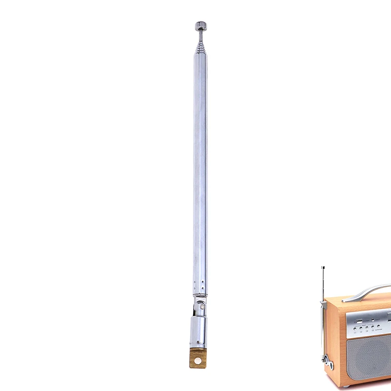 7 Sections Telescopic Antenna Aerial FM AM Radio TV Antenna Replacement Instrument-specific Enhanced Reception