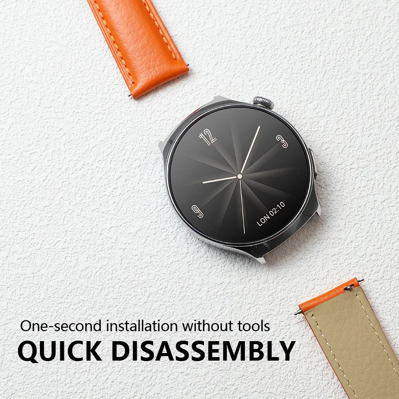 Lychee Pattern Casual Soft Watchband 12mm 14mm 16mm 18mm 20mm 22mm Men Women Wrist Strap Replacement Straps Watch Accessories