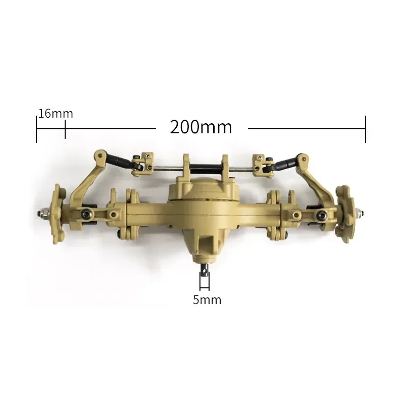 M977 HG Military Truck Tow Head Accessories Factory Metal Parts Modified Model Car Through Bridge Wave Box Assembly