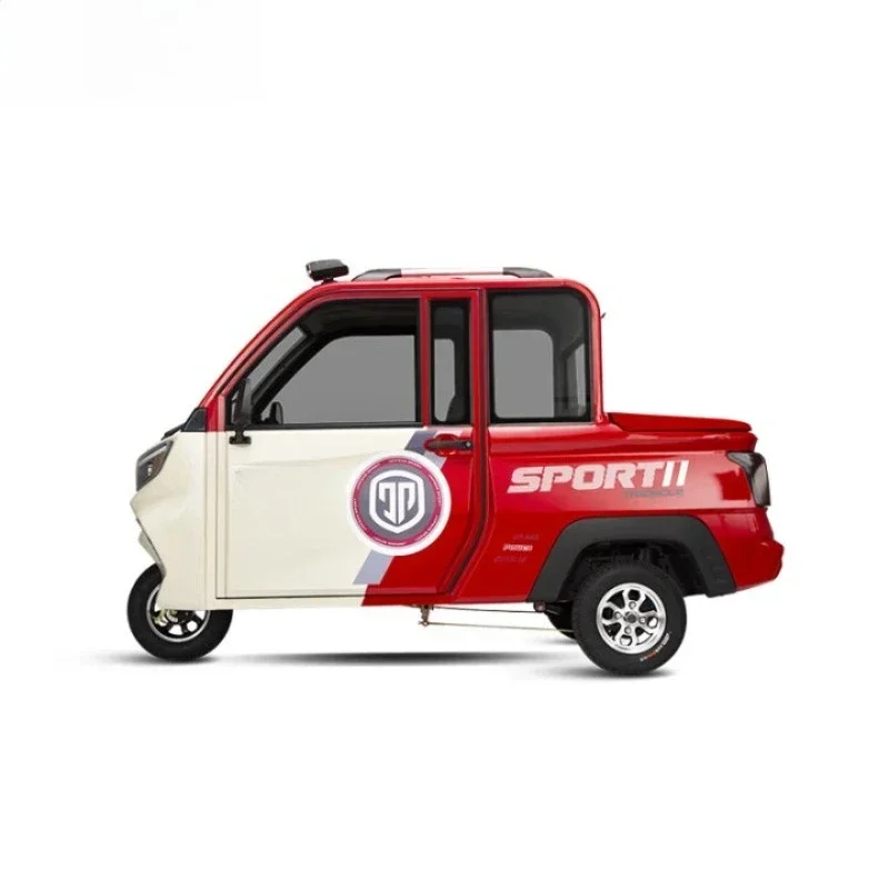 Fully enclosed electric tricycle