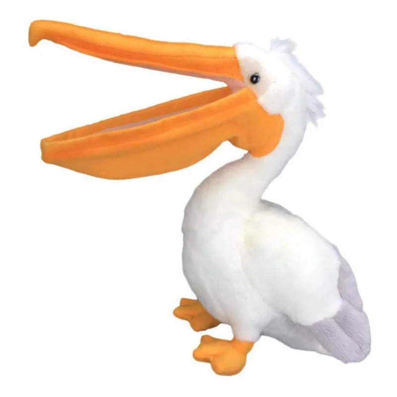 

Plush Duck Toy with Realistic Beak Unique Bird-Style Plush Toy Holding Fish Pelican Plush Toy with Large Beak