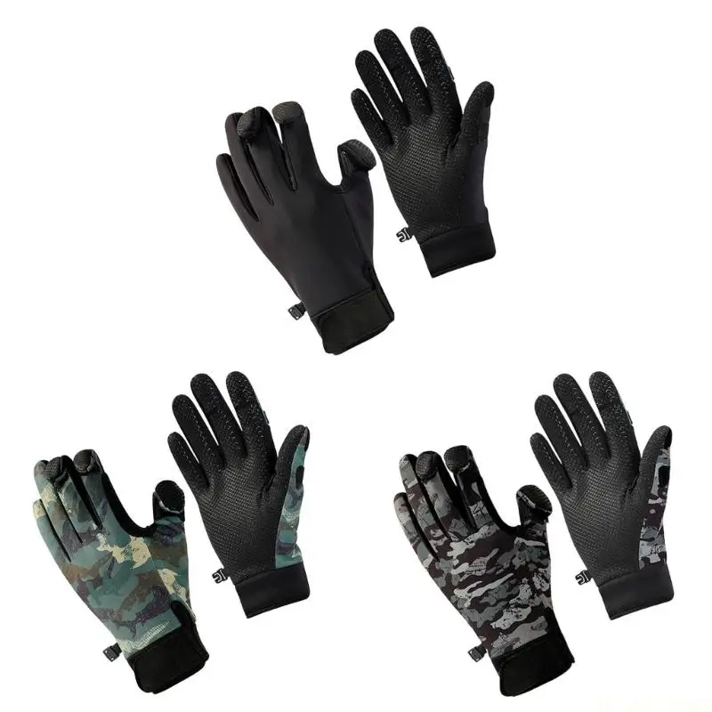 M5TC Winter Fishing Gloves With Exposing Fingers For Precise Line Control Sport Gloves