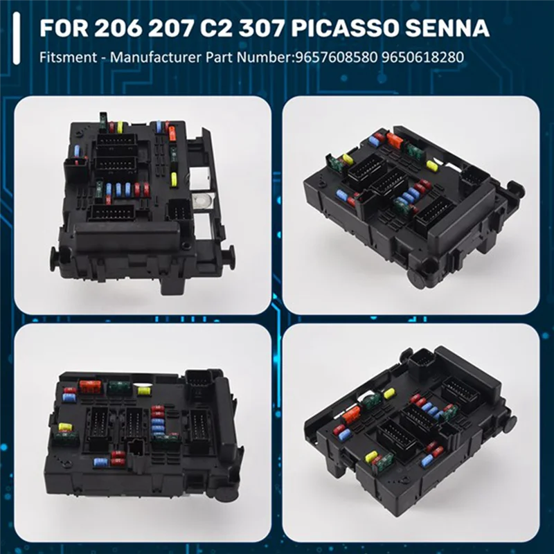 

AB56-Engine Fuse Box 9657608580 9650663980 BSM PSA R09 6500HV 6500Y0 For Citroen C2 C3 Picasso DS3 1007 207 206 1007