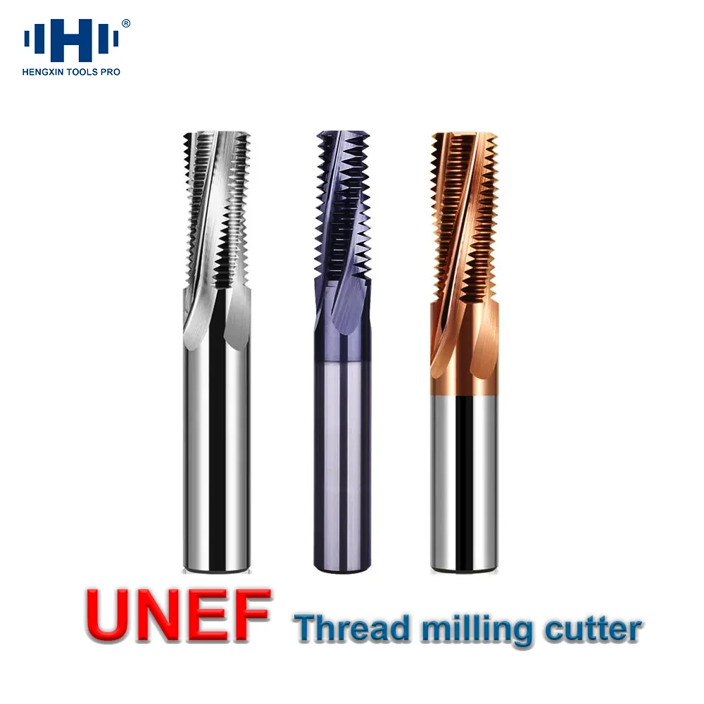 

HENGXIN UN UNEF Tungsten Carbide External lnternal Thread milling cutter thread Aluminum stainless steel American UN CNC tools