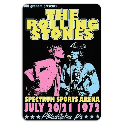 The 1972 Philadelphia Concert Poster-aluminum