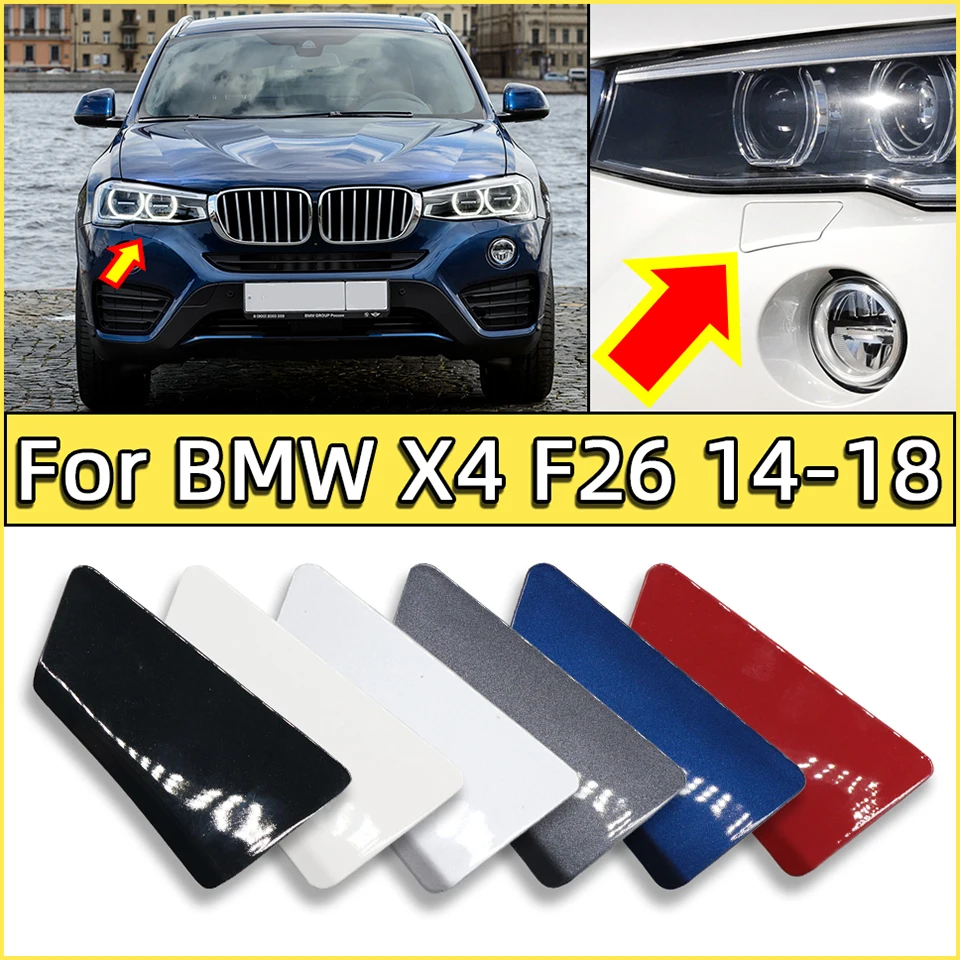 For BMW X4 F26 Base Model 2014 2015 2016 2017 2018 Front Bumper Headlight Washer Nozzle Cover Cap Sprayer Shell 51117389892