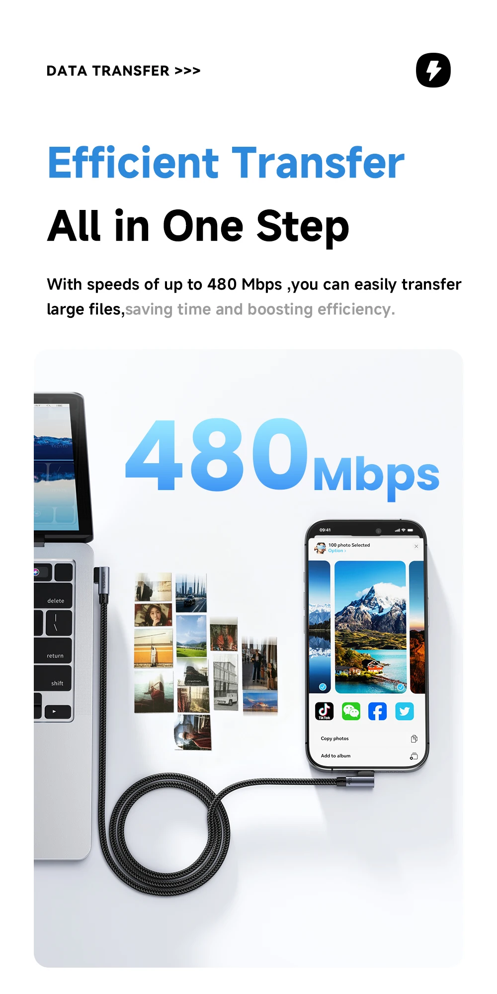 Essager Elbow PD100W USB C to USB C Charging Cable for iPhone 17 16 15 Pro Samsung MacBook iPad Type C Fast Charging Data Cord