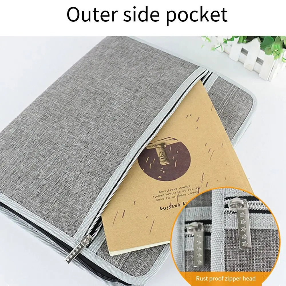 Waterproof Accordion File Organizer Safe Zipper 13 Pocket Paper Organizer Folder Colorful Tabs Larger Capacity