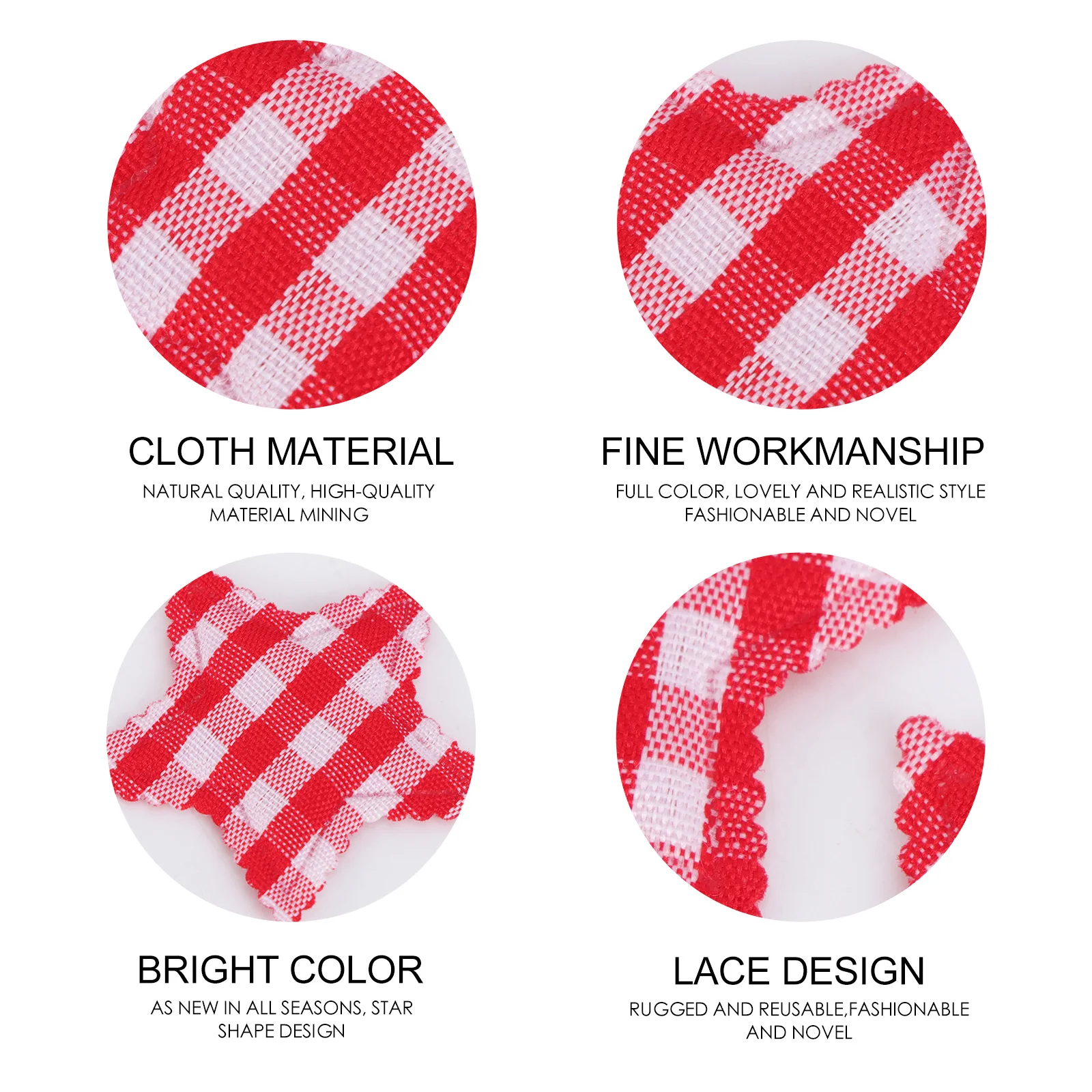 

50Pcs Embossed Five-Pointed Star Decoration Red Classic Xmas Adornment for Tree Fireplace Door Wall Festival Party Supplies DIY