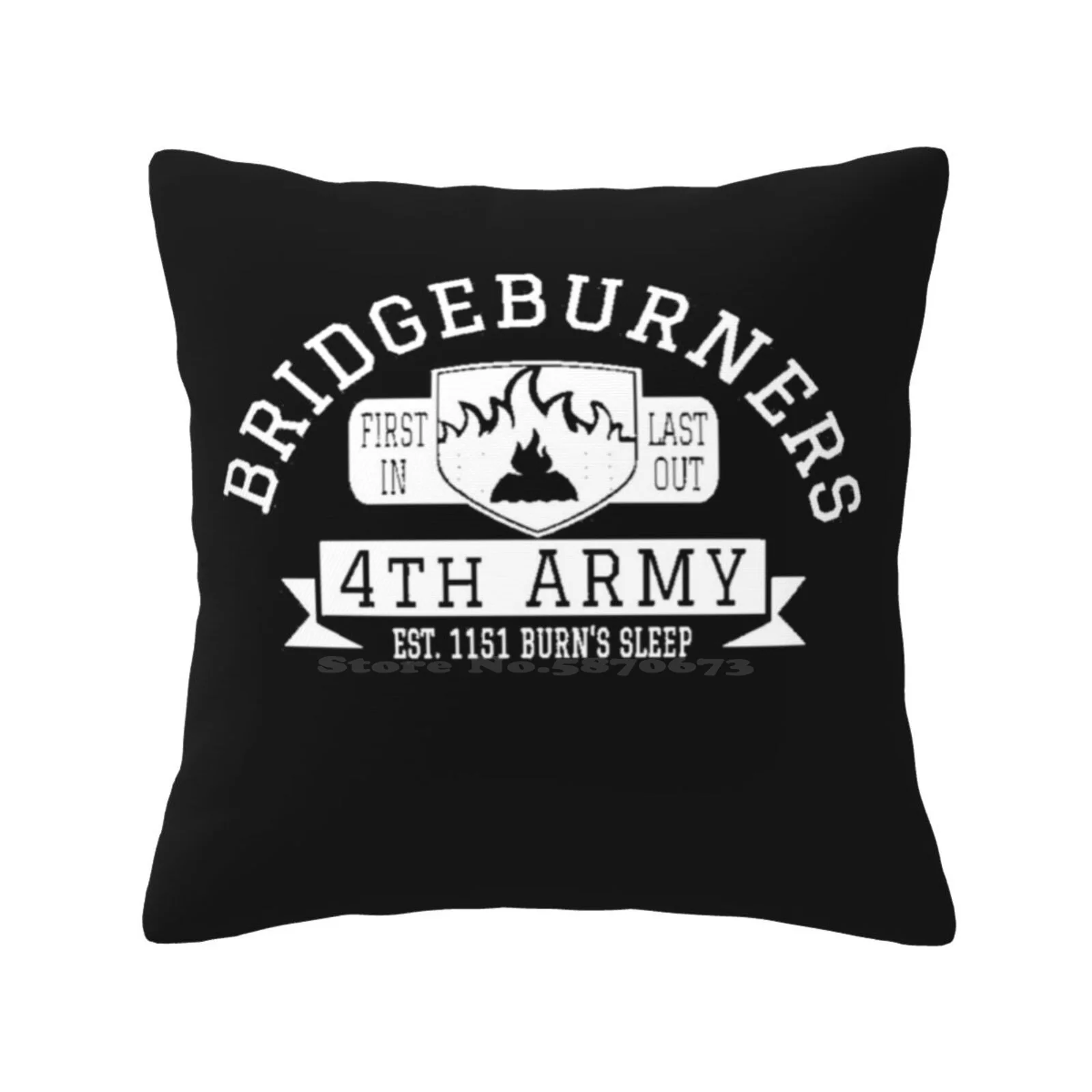 Malazan Bridgeburners Army Pillow Cover Hug Pillowcase Malazan Book The Fallen Elite Army Fourth Bridgeburners Club Novel