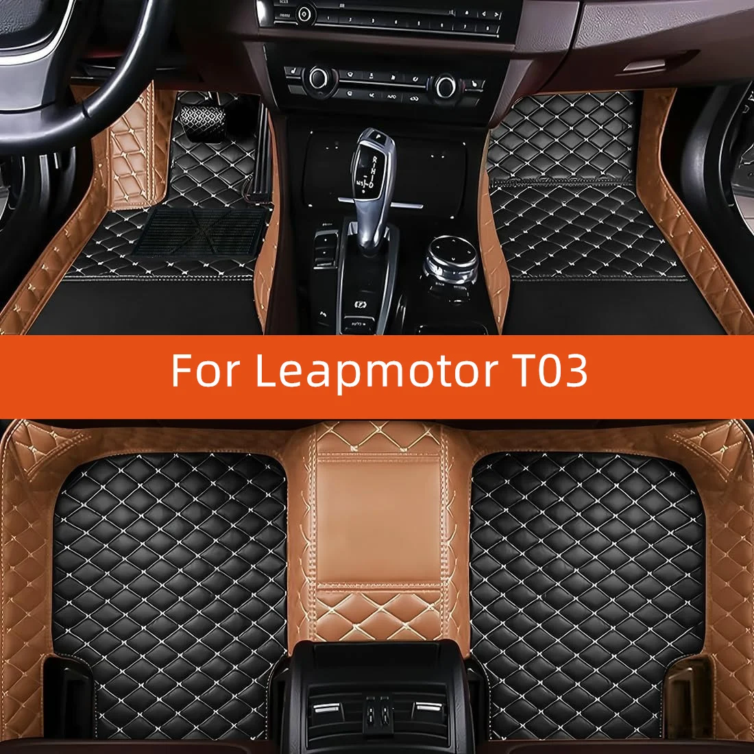 

Custom Leather Car Floor Mat For Leapmotor T03 2020 2021 2022 2023 2024 2025 2026 2027 Car Mat Interior Accessories