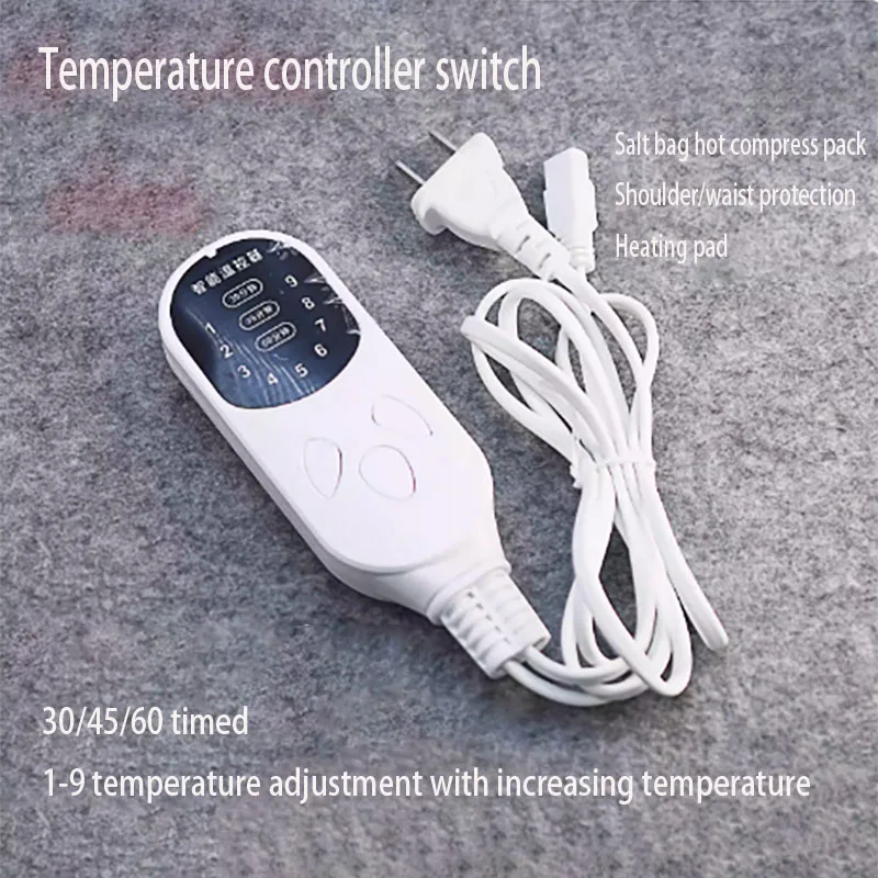 Intelligent temperature control electric heating controller, timing salt bag universal 9-level temperature control switch