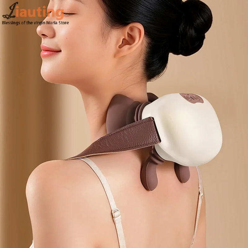 مدلك الرقبة مع محاكاة اليد الحقيقية اللاسلكية المحمولة مدلك الرقبة والظهر 4D تصميم تدليك العجن لتخفيف الآلام #3