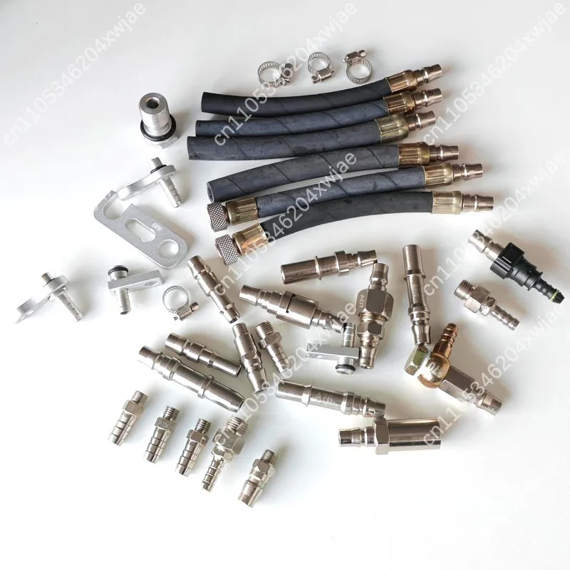 Universal 140pcs ATF Exchanger Tool Kit Quick Coupler Set for Transmission Fluid Flush Machine Pressure Test Adapters