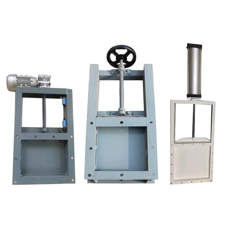 insert valve high temperature stainless steel electric round gate square mouth