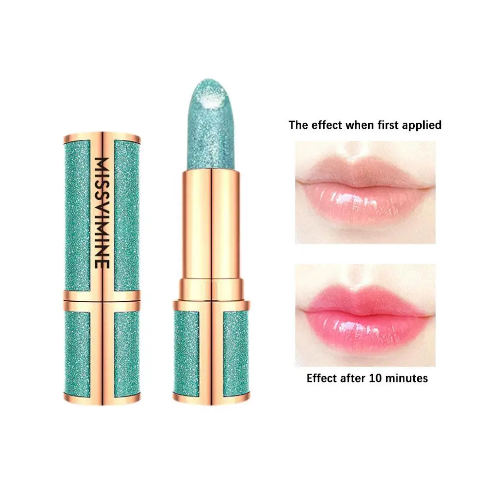 Glanzende Gelei Lippenstift Kleurverandering Met Temperatuur Hydraterende Kleur Rimpel Verminderen Veranderende Lippenstift Hydraterende Lip D8h2