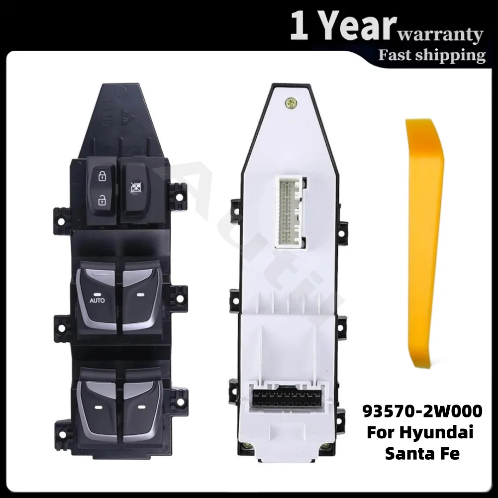 

93570‑2W000 Front Left Master Power Window Control Switch for Hyundai Santa Fe IX45 DM 2013‑2016 Electric Glass Lifter Button