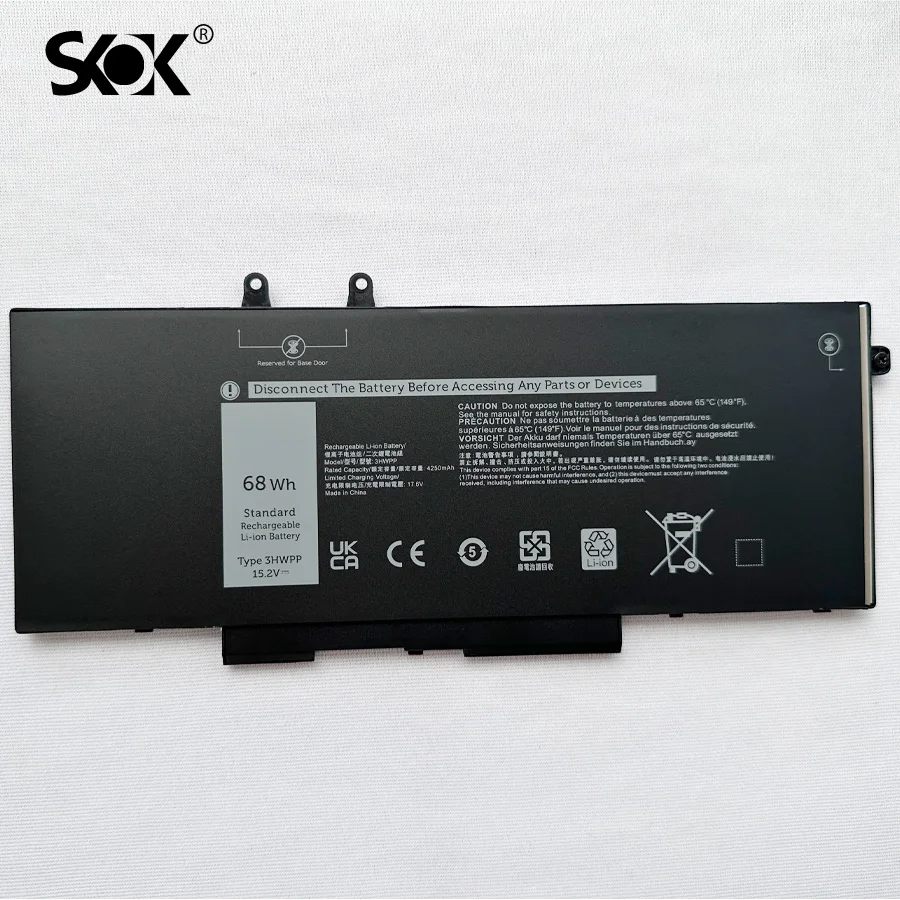 3HWPP Laptop Battery Replacement for Dell Latitude 5401 5410 5411 5501 5510 5511 Precision 3541 3551