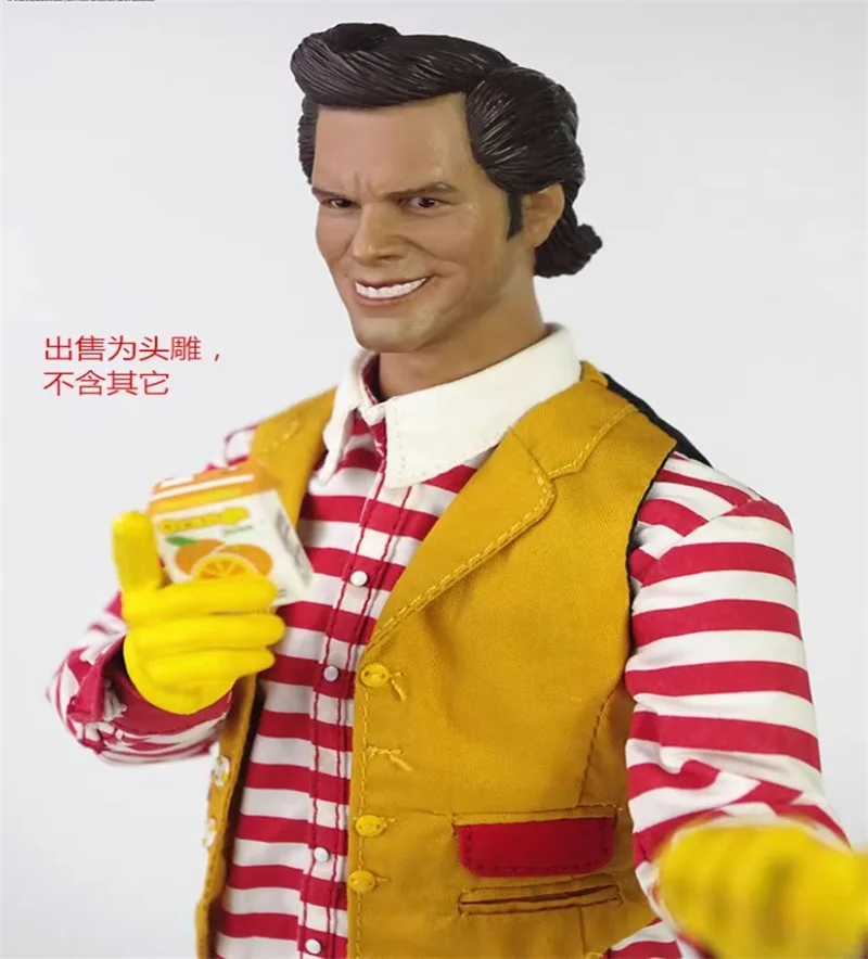 1/6 Soldier Accessories Comedy Genius Jim Carrey Head Carving Model Toy Fit 12'' Action Figures Body In Stock