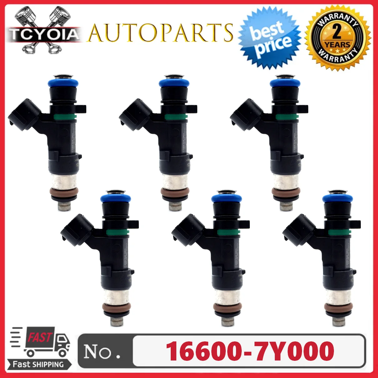 

6 шт./лот 16600-7Y000 0280158005 топливные форсунки подходят для NISSAN Quest 04-09 Maxima 04 ~ 08 Altima 05 ~ 06 Murano 03 ~04 3,5 л V6