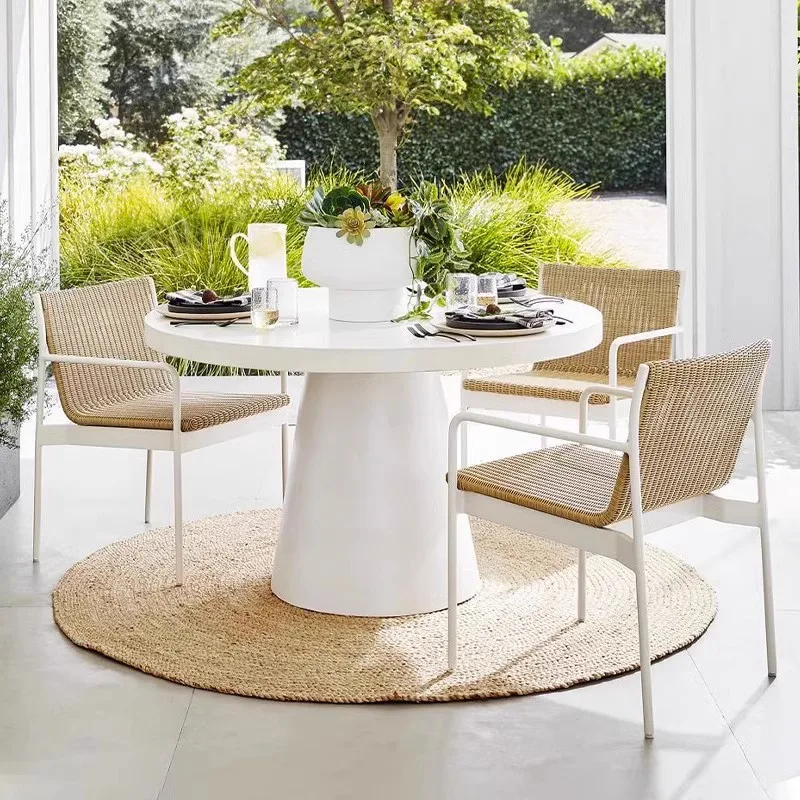 

Nordic outdoor tables and chairs simple leisure balcony courtyard garden combination outdoor terrace