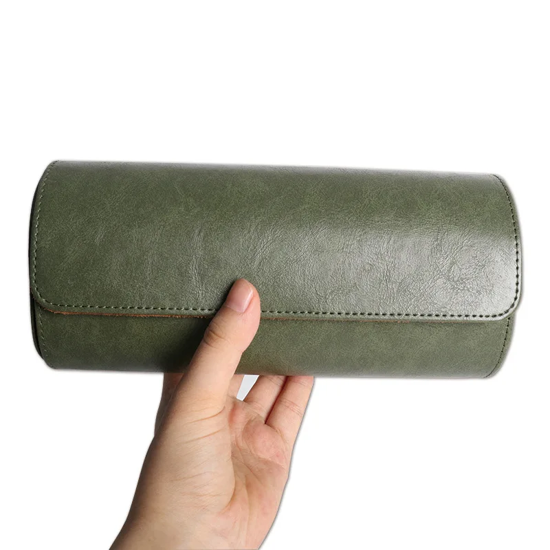 Watch Roll Travel Case 1/2/3-Slot Portable Vintage Leather Watch Display Case Storage Box Watch Organizers Men Christmas Gift 6