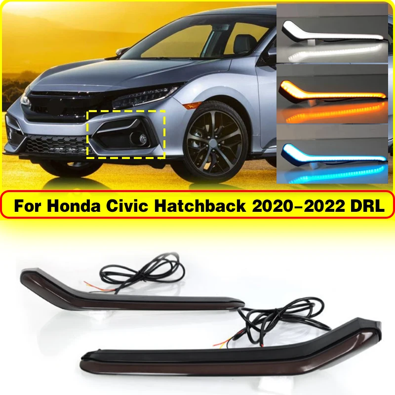 

Suitable for Honda Civic Hatchback 2020-2022 Year daytime running lights Front bumper lights fog lamp assembly accessories