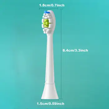 4/8 ks náhradních hlavic zubního kartáčku kompatibilních s náhradní hlavicí elektrického kartáčku Philips Sonicare Soft 4100 6500 6100 7500 5 8 nejlepší prodej Náhradní díly Sonicare - №7