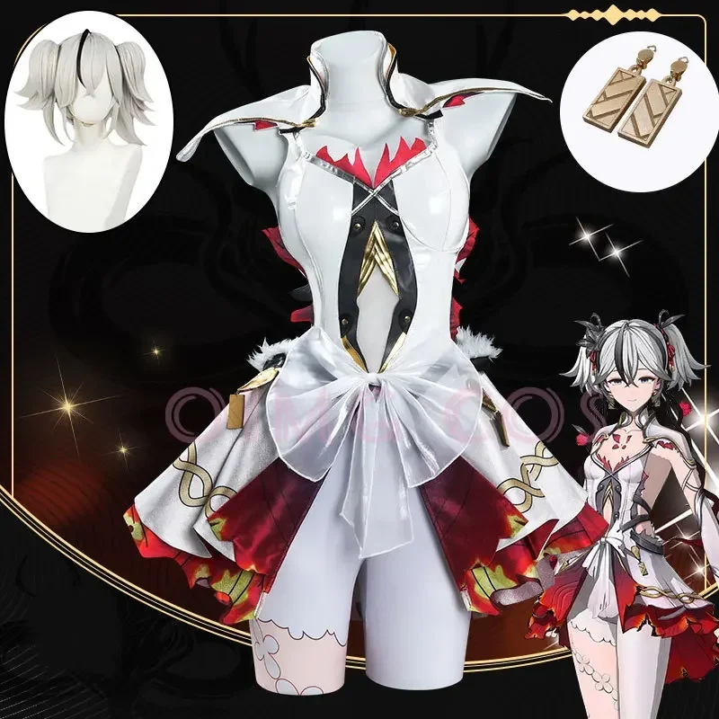 

Chun Cosplay Costume Wuthering Waves Carnival Uniform Wig Anime Halloween Women Costumes Game Character Outfits