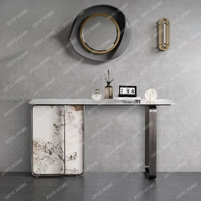 

L light luxury wall case few end view table simple entrance table modern decorative cabinet