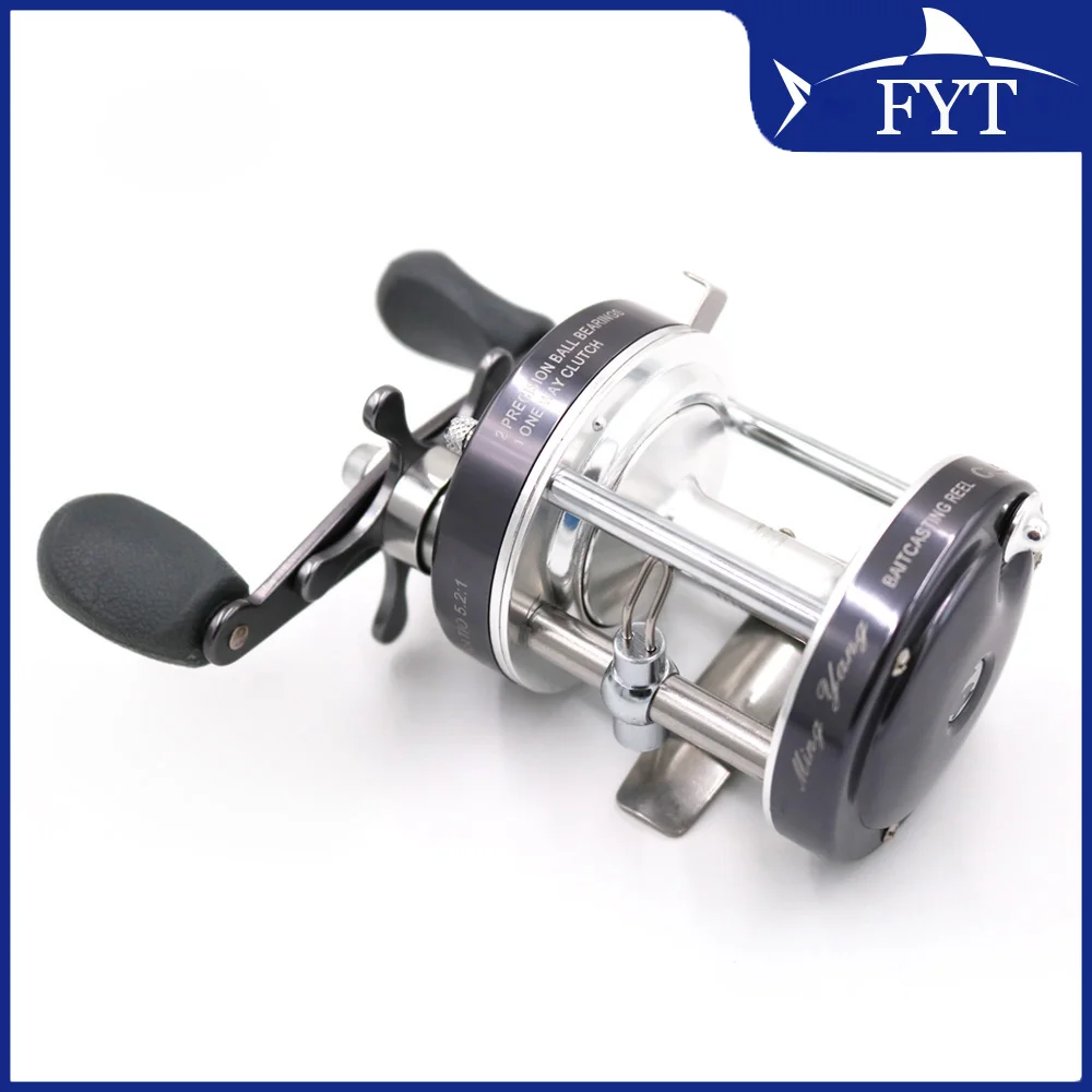 Carrete de pesca con mosca, accesorio de Metal, 2 + 1BB, tambor fundido a la derecha, barco, pesca en el mar, Horizontal CL50, color gris