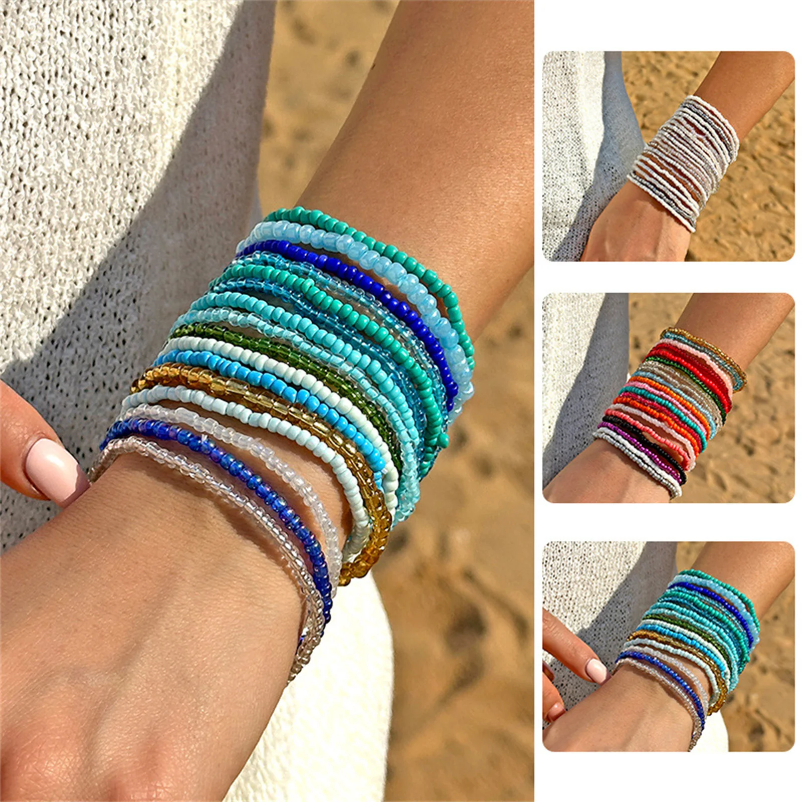 20 Pcs/set Bohemian Colorful R - Jewelry Making Kits For Girls 评论和价格