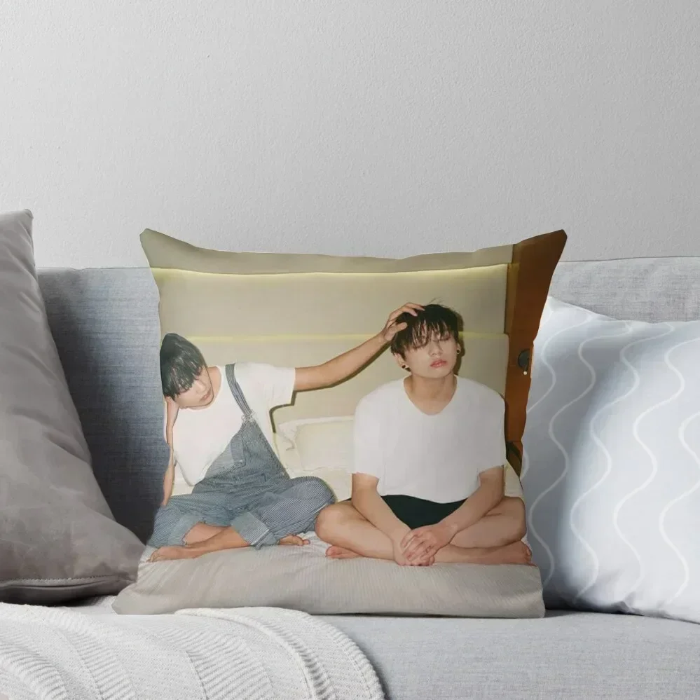 Taekook Throw Pillow Cushions Elastic Cover For Sofa pillow