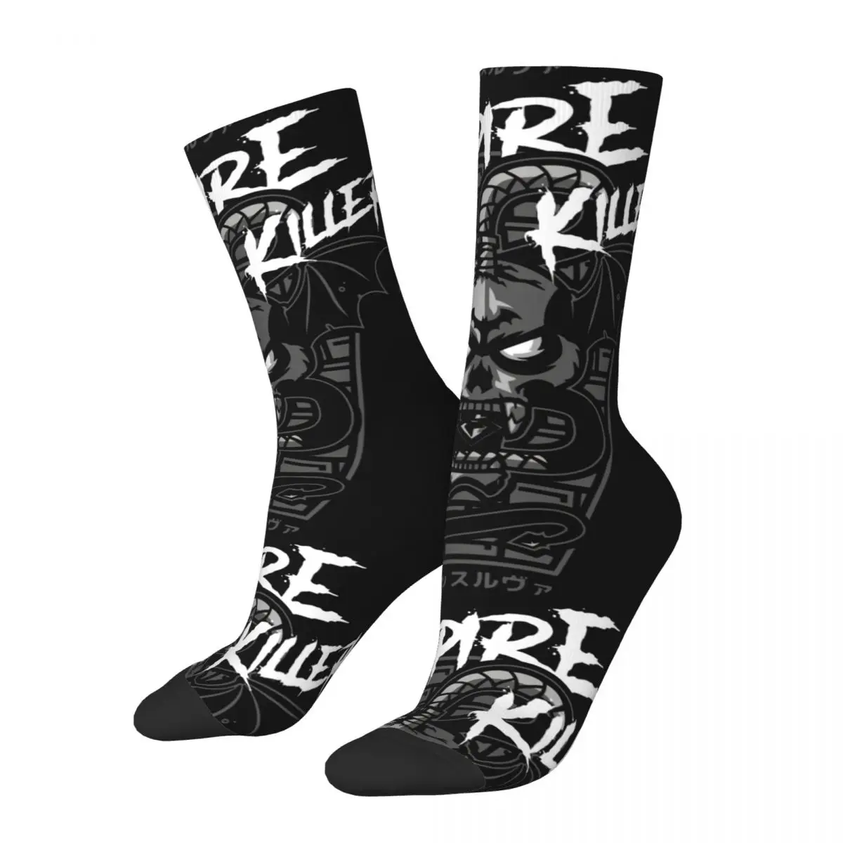 

Happy Funny Men's compression Socks Vampire Killer Vintage Harajuku Castlevania Hip Hop Novelty Pattern Crew Crazy Sock Gift