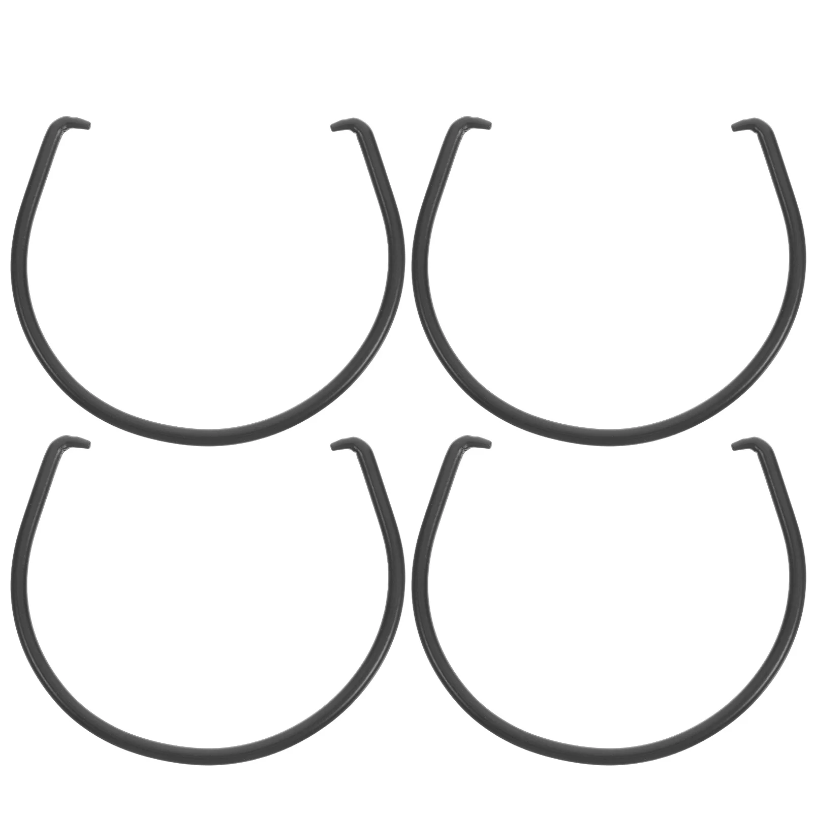 

4 шт., керамическая ручка для чайника, сменная матовая черная удобная круглая ручка, противоскользящая ручка для чайника, совместимая с китайским чаем