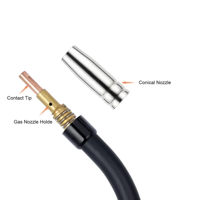 1 Set Lastoorts Luchtgekoelde Mb 15AK Contact Tip Houder Gaspijp Lassen Metalen Toegang Industriële Benodigdheden