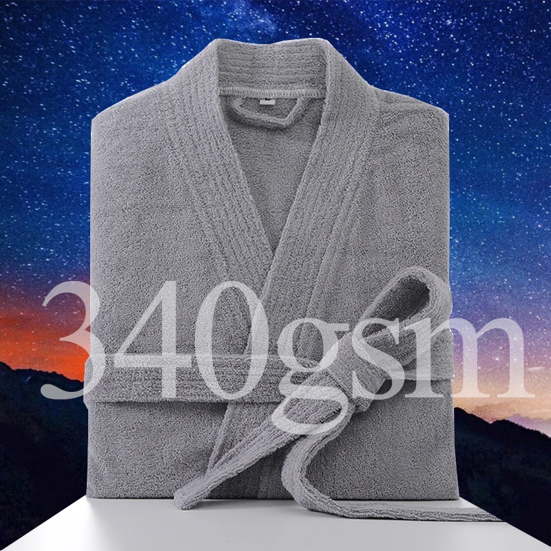 

Long Thick Absorbent Terry Bath Robe for Men and Women, 100% Cotton Bathrobe, Kimono Towel, Plus Sleepwear, Dressing Gown