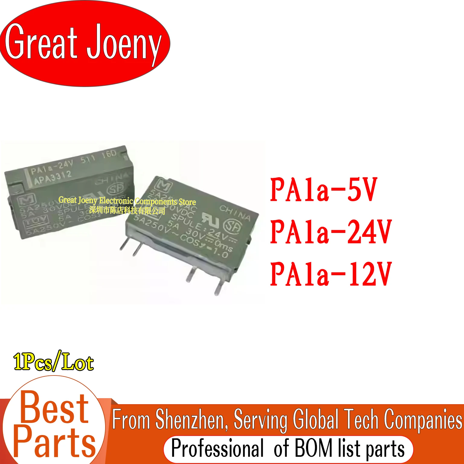 

PA1a-24V APA3312 PA1a-12V APA3311 PA1a-5V APA3319