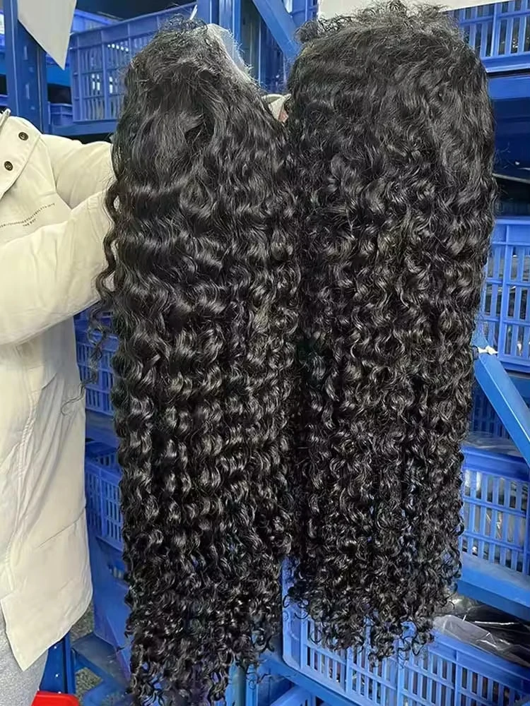 

Накладной парик из натуральных волос 13x6 Water Wave Curly, 30 дюймов, с кружевной передней частью 13x4, Deep Wave, HD-кружево, распродажа